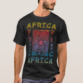Zebra - afrikanischer Hintergrund T-Shirt