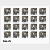 Zebra, alle Fälle_ Quadratischer Aufkleber (Blatt)