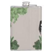 Zebra amongst Leaves Flachmann (Rückseite)