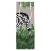 Zebra amongst Leaves Geschenktüte Für Weinflaschen (Rückseite)