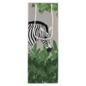 Zebra amongst Leaves Geschenktüte Für Weinflaschen (Vorderseite)