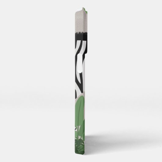 Zebra amongst Leaves Phone Case iPhone Hülle (Rechte Seite)