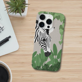 Zebra amongst Leaves Phone Case iPhone 13 Pro Hülle
