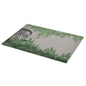 Zebra amongst Leaves Schneidebrett (Ecke)