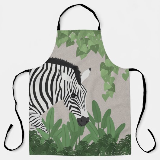 Zebra amongst Leaves Schürze (Vorderseite)