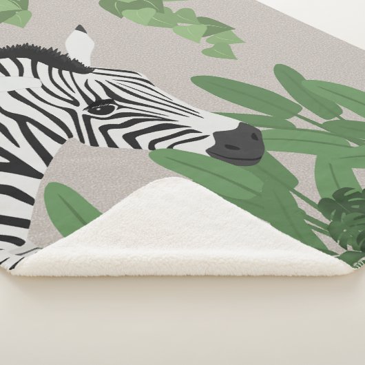 Zebra amongst Leaves Sherpadecke (3/4)