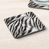 Zebra Animal Fur Getränkeuntersetzer (Linke Seite)