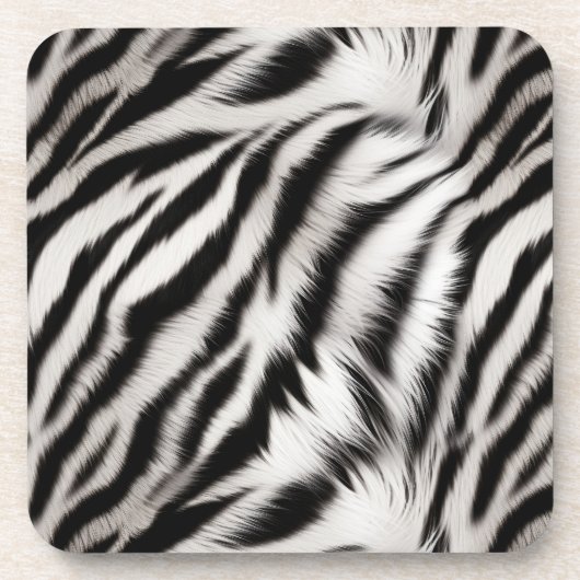 Zebra Animal Fur Getränkeuntersetzer (Vorderseite)