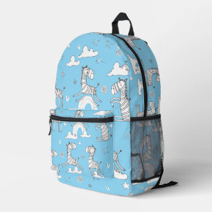 Zebra Animal Line Set Bedruckter Rucksack
