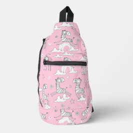 Zebra Animal Line Set Crossbody Bag