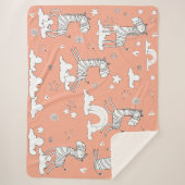 Zebra Animal Line Set Sherpadecke (Vorderseite)