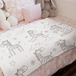 Zebra Animal Line Set Sherpadecke