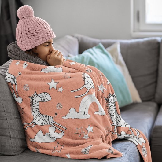 Zebra Animal Line Set Sherpadecke