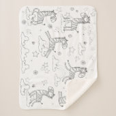 Zebra Animal Line Set Sherpadecke (Vorderseite)