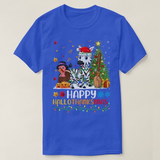 Zebra Animal Lover Funny Happy Zebra HelloDankeMa T-Shirt (Design vorne)