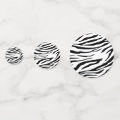 Zebra Animal Muster Moderne Confetti Konfetti (Rückseiten)