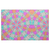 Zebra Animal Orange Pink Blue Print Muster Fabric Stoff (Fat Quarter (45,7 x 55,9 cm))