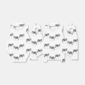 Zebra animal pattern on white geschenkschachtel (Ungefaltet)