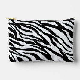 Zebra Animal Print Black and White Safari Zubehörtasche