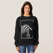 Zebra Animal Print for Zebra Graphic Zebra Print Sweatshirt (Vorne ganz)