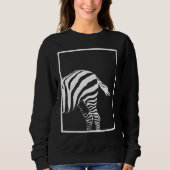 Zebra Animal Print for Zebra Graphic Zebra Print Sweatshirt (Vorderseite)
