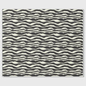 Zebra Animal Print Geschenkpapier (Flach)