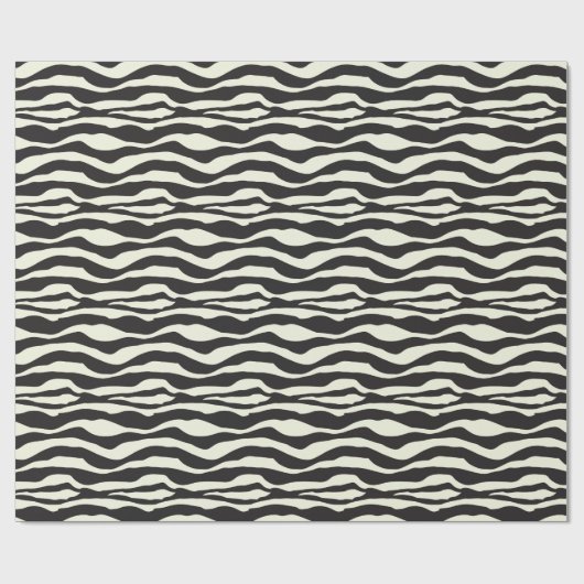 Zebra Animal Print Geschenkpapier (Flach)