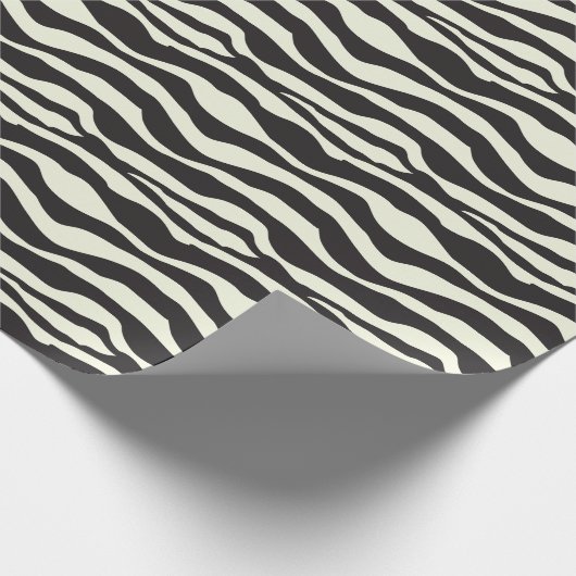 Zebra Animal Print Geschenkpapier (Ecke)