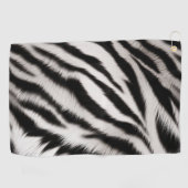 Zebra Animal Print Golfhandtuch (Horizontal)