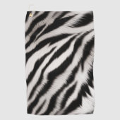 Zebra Animal Print Golfhandtuch (Vorderseite)