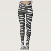 Zebra Animal Print Leggings (Vorderseite)