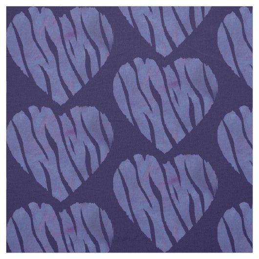 Zebra Animal Print Lila Heart Stoff (Muster)