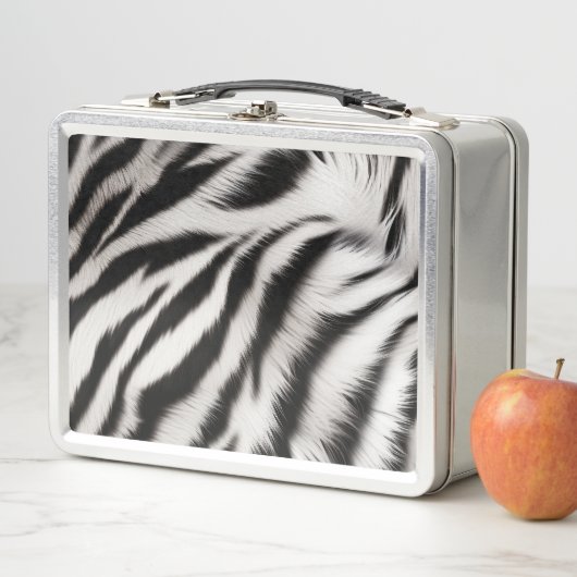 Zebra Animal Print Metall Brotdose (Beispiel)