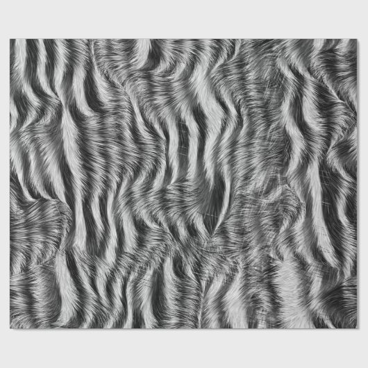 Zebra Animal Print Muster Geschenkpapier (Flach)