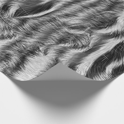 Zebra Animal Print Muster Geschenkpapier (Ecke)