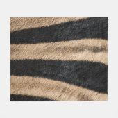 ZEBRA ANIMAL PRINT STRIPE FLEECEDECKE (Vorderseite (Horizontal))