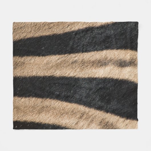 ZEBRA ANIMAL PRINT STRIPE FLEECEDECKE (Vorderseite (Horizontal))