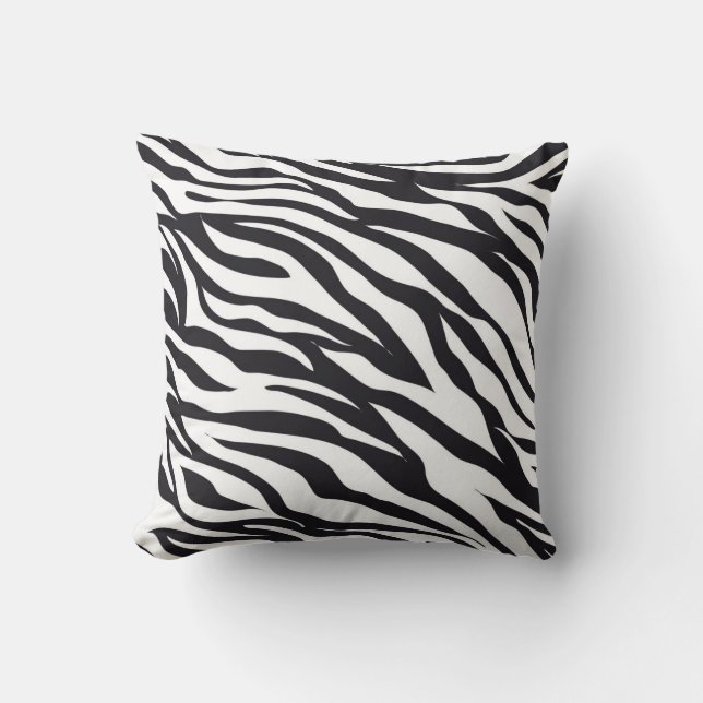 Zebra Animal Print throw Kissen (Vorderseite)