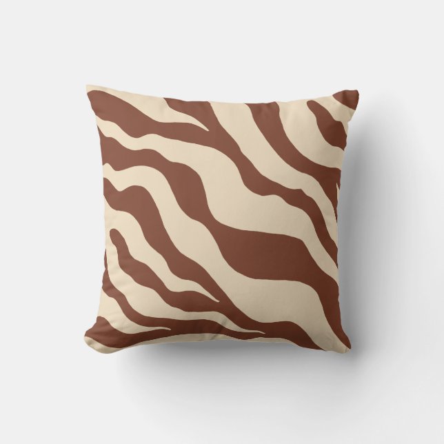 Zebra Animal Print Throw Kissen (Vorderseite)