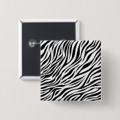 Zebra Animal Skin Print Pattern-15391 Button (Vorne & Hinten)