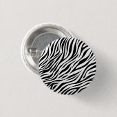 Zebra Animal Skin Print Pattern-15391 Button (Vorne & Hinten)