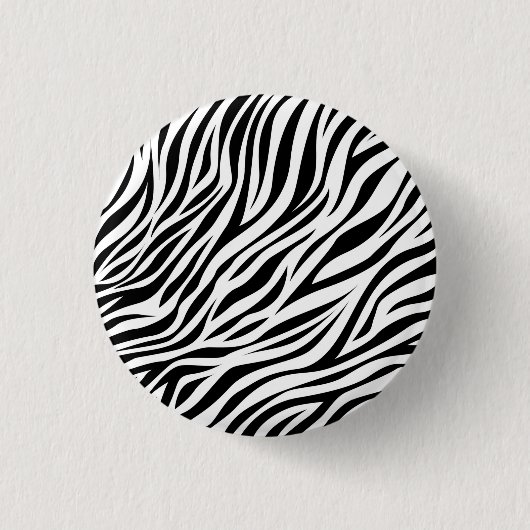 Zebra Animal Skin Print Pattern-15391 Button (Vorderseite)