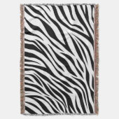 Zebra Animal Skin Print Pattern-15391 Decke (Vorderseite Vertikal)