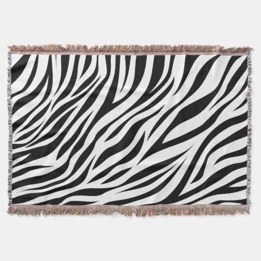 Zebra Animal Skin Print Pattern-15391 Decke (Vorderseite)