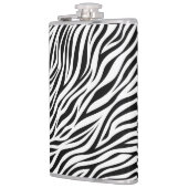 Zebra Animal Skin Print Pattern-15391 Flachmann (Links)