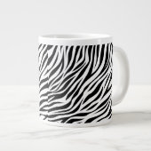 Zebra Animal Skin Print Pattern-15391 Jumbo-Tasse (Vorderseite Rechts)