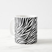 Zebra Animal Skin Print Pattern-15391 Kaffeetasse (Vorderseite Links)