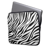 Zebra Animal Skin Print Pattern-15391 Laptopschutzhülle (Vorderseite Links)