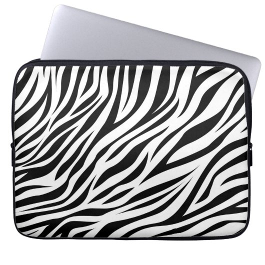 Zebra Animal Skin Print Pattern-15391 Laptopschutzhülle (Vorderseite)