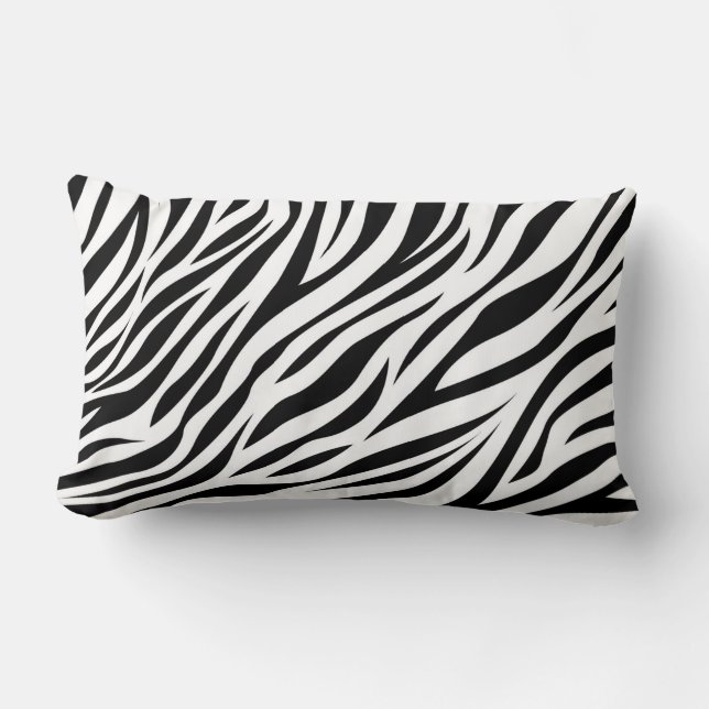 Zebra Animal Skin Print Pattern-15391 Lendenkissen (Vorderseite)